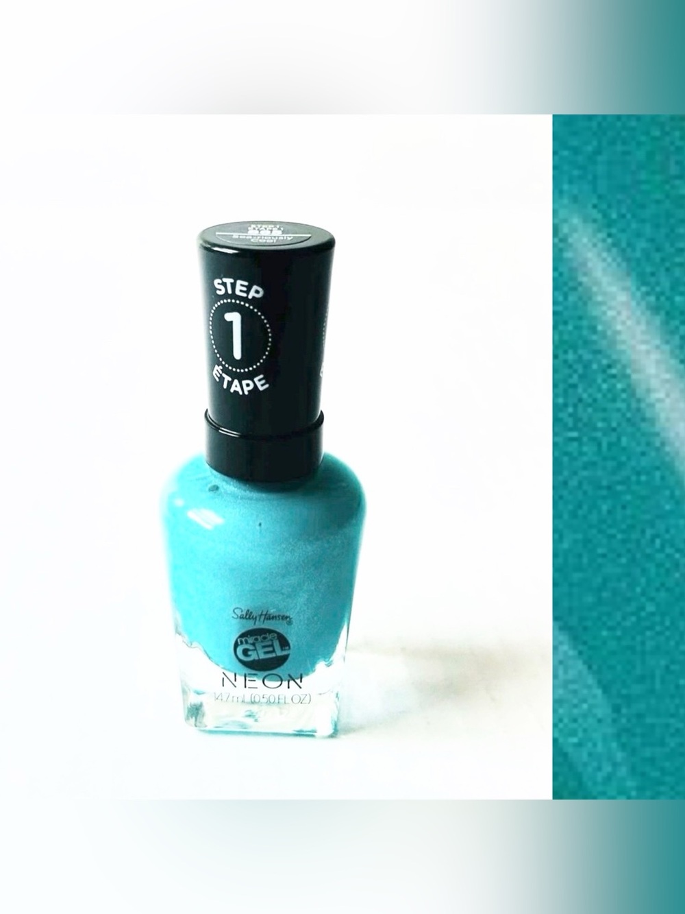 ⭐️5 For 25⭐️ Sally Hansen Neons Miracle Gel Nail Polish Sea-riously Cool 885